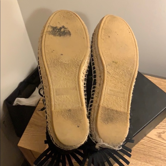 Saint Laurent Lace Up Fringe Espadrilles - Picture 4 of 4